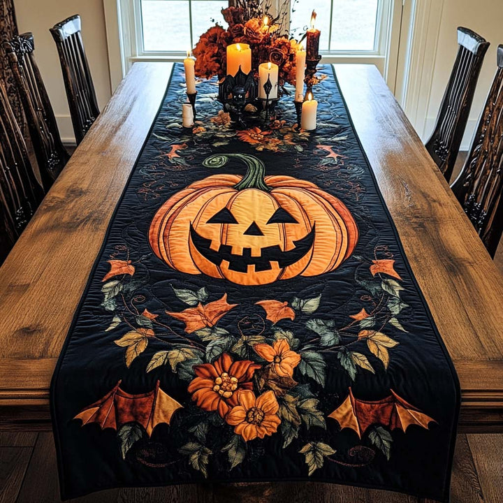 Prošívaný běhoun na stůl - Halloweenská radost