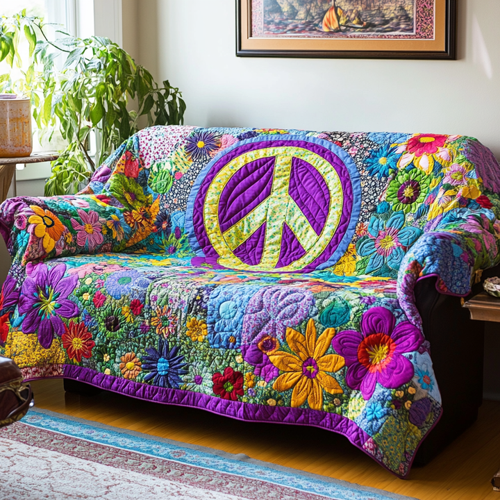 Prošívaný potah na pohovku Hippie nálada