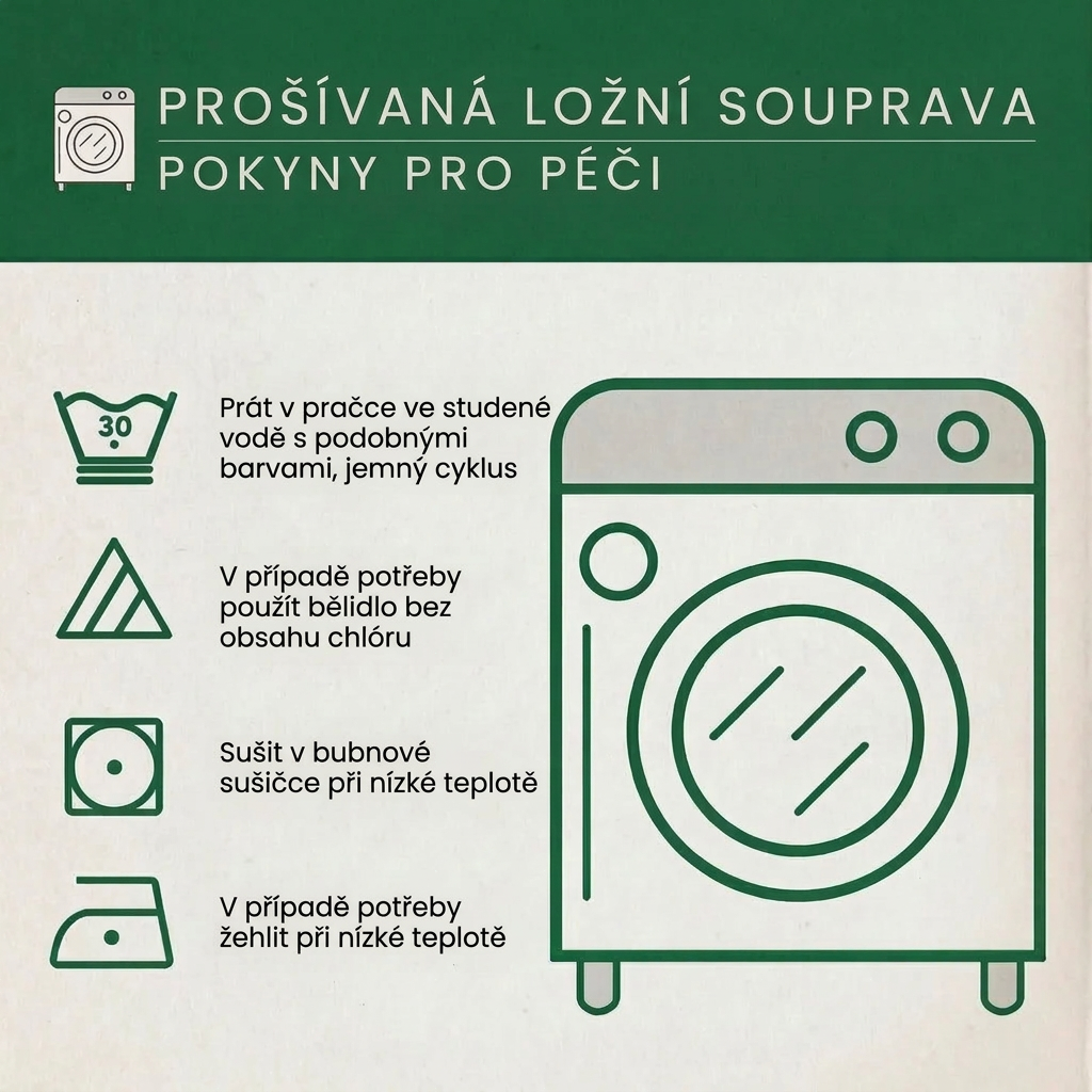3dílná sada prošívaného povlečení - Texaská hrdost