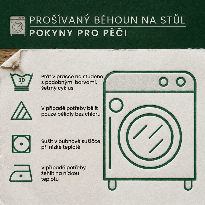 Prošívaný běhoun na stůl - Cválající kůň