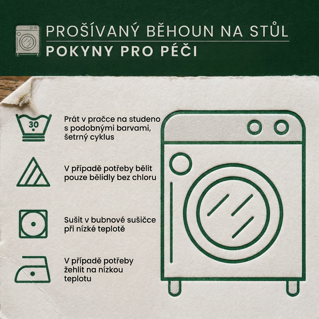 Prošívaný běhoun na stůl - Podzimní krocani