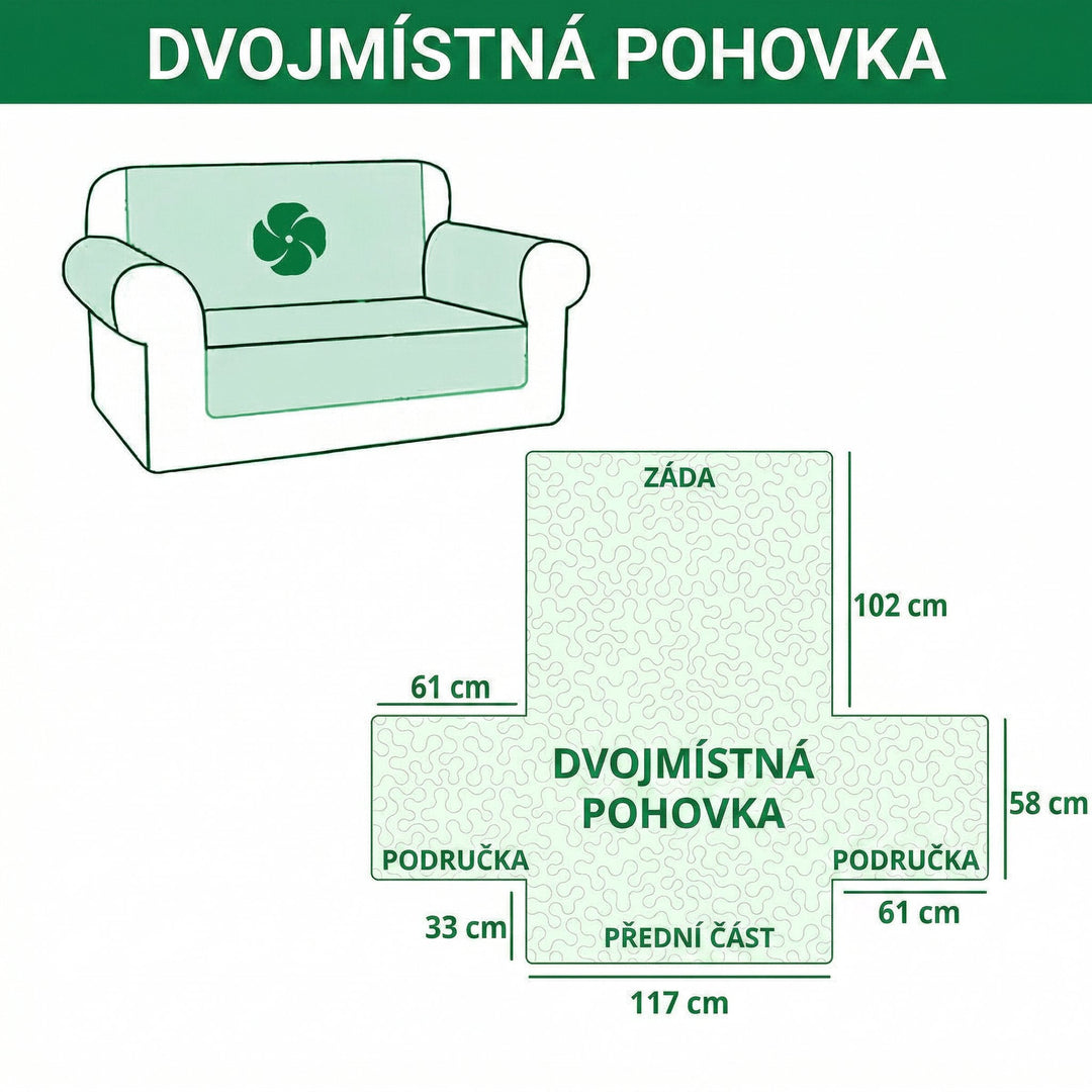 Prošívaný potah na pohovku Nebeský strom