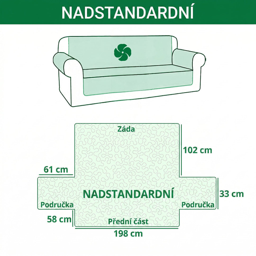 Prošívaný potah na pohovku Nebeský strom
