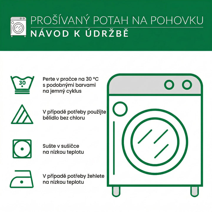 Prošívaný potah na pohovku Westernový motiv