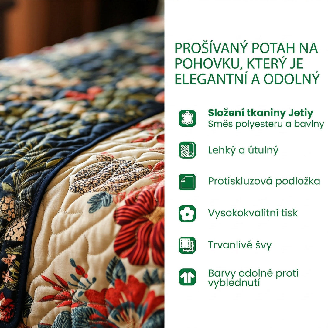 Prošívaný potah na pohovku Nebeský strom